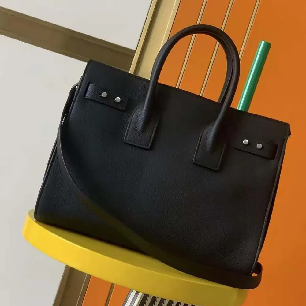 Saint Laurent YSL Women Sac De Jour Thin Large in Grained Leather-Black 2 Saint Laurent YSL Women Sac De Jour Thin Large in Grained Leather-Black