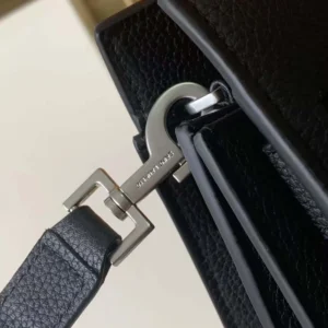 Saint Laurent YSL Women Sac De Jour Thin Large in Grained Leather-Black