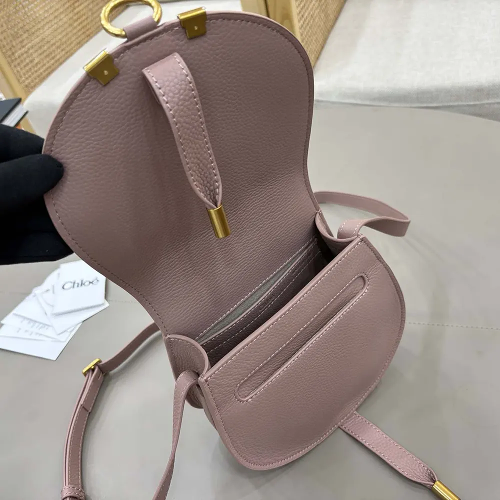 Chloe Women Small Marcie Saddle Bag is Crafted Leather 40 Chloe Women Small Marcie Saddle Bag is Crafted Leather - Image 40