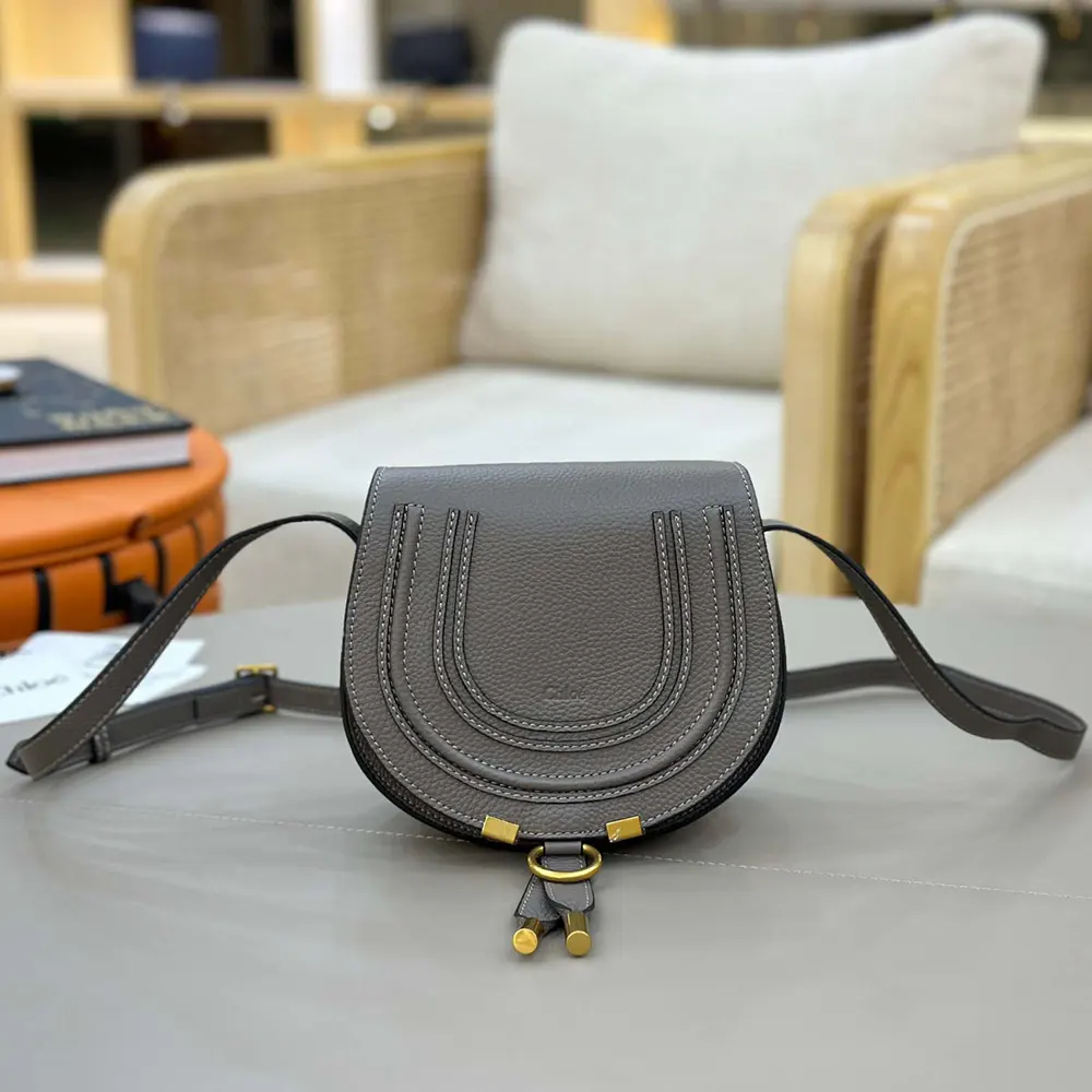 Chloe Women Small Marcie Saddle Bag is Crafted Leather 27 Chloe Women Small Marcie Saddle Bag is Crafted Leather - Image 27