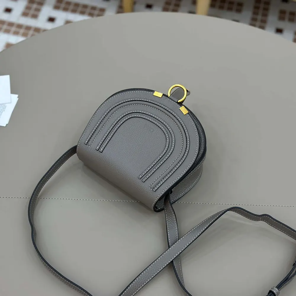 Chloe Women Small Marcie Saddle Bag is Crafted Leather 30 Chloe Women Small Marcie Saddle Bag is Crafted Leather - Image 30