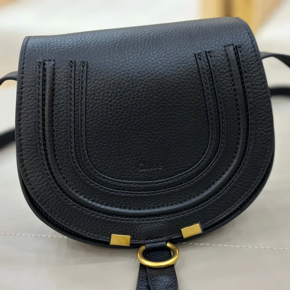 Chloe Women Small Marcie Saddle Bag is Crafted Leather 6 Chloe Women Small Marcie Saddle Bag is Crafted Leather - Image 6