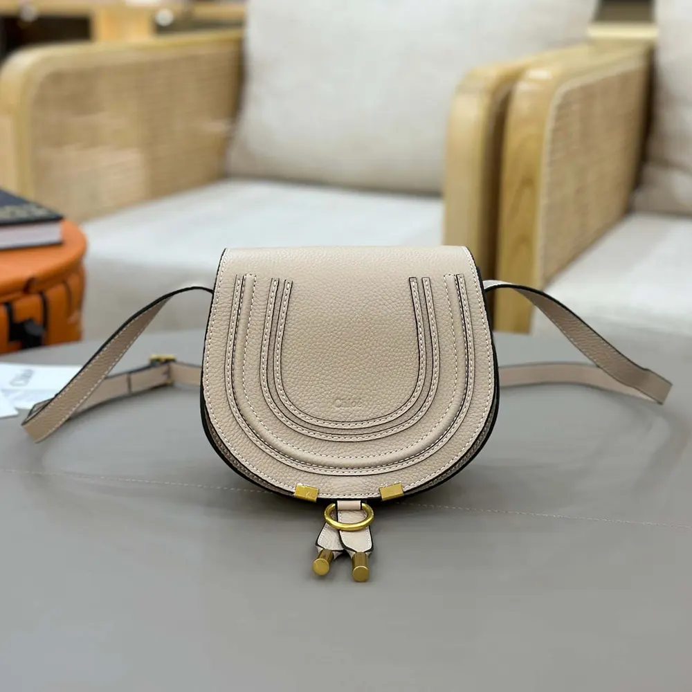 Chloe Women Small Marcie Saddle Bag is Crafted Leather 10 Chloe Women Small Marcie Saddle Bag is Crafted Leather - Image 10