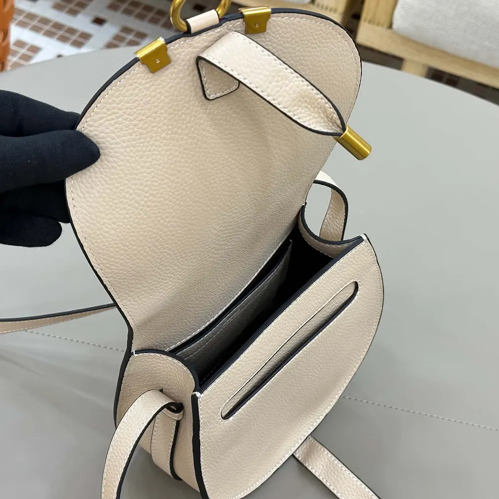 Chloe Women Small Marcie Saddle Bag is Crafted Leather 17 Chloe Women Small Marcie Saddle Bag is Crafted Leather - Image 17