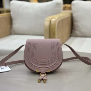 Chloe Women Small Marcie Saddle Bag is Crafted Leather