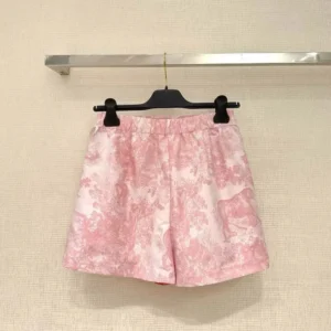Dior Women Dioriviera Skort White Jacquard Technical Taffeta 447P15A2826