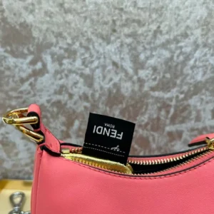 Fendi Women Nano Fendigraphy Pink Leather Charm