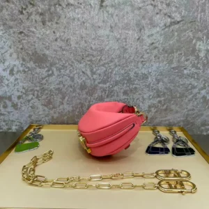 Fendi Women Nano Fendigraphy Pink Leather Charm