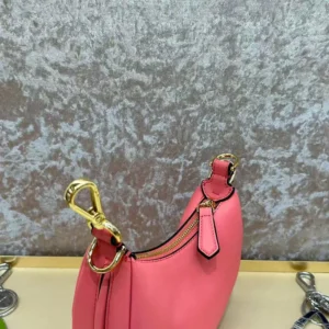 Fendi Women Nano Fendigraphy Pink Leather Charm