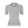 Fendi Women Sweater Black FF Cotton Jumper FZXC72A