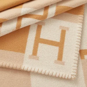 Hermes Unisex Avalon Bayadere Blanket H103926M03