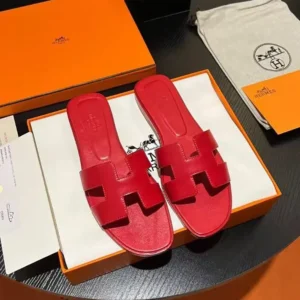 Hermes Women Oran Sandal-Red H202230Z8F