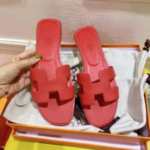 Hermes Women Oran Sandal-Red H202230Z8F