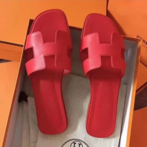Hermes Women Oran Sandal-Red H202230Z8F