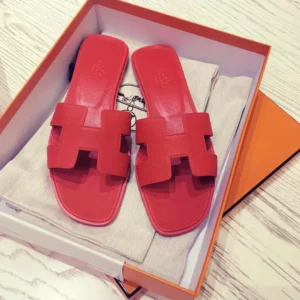 Hermes Women Oran Sandal-Red H202230Z8F