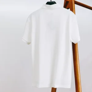 Prada Men Piqué Polo Shirt with Iconic Triangle Logo UJN444