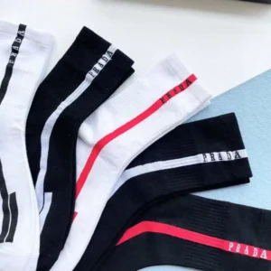 Prada Unisex Re-Nylon Knit Socks 5pcs