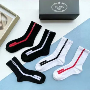 Prada Unisex Re-Nylon Knit Socks 5pcs