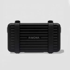 Rimowa Unisex Cross-Body Bag Aluminum and Grained Calfskin