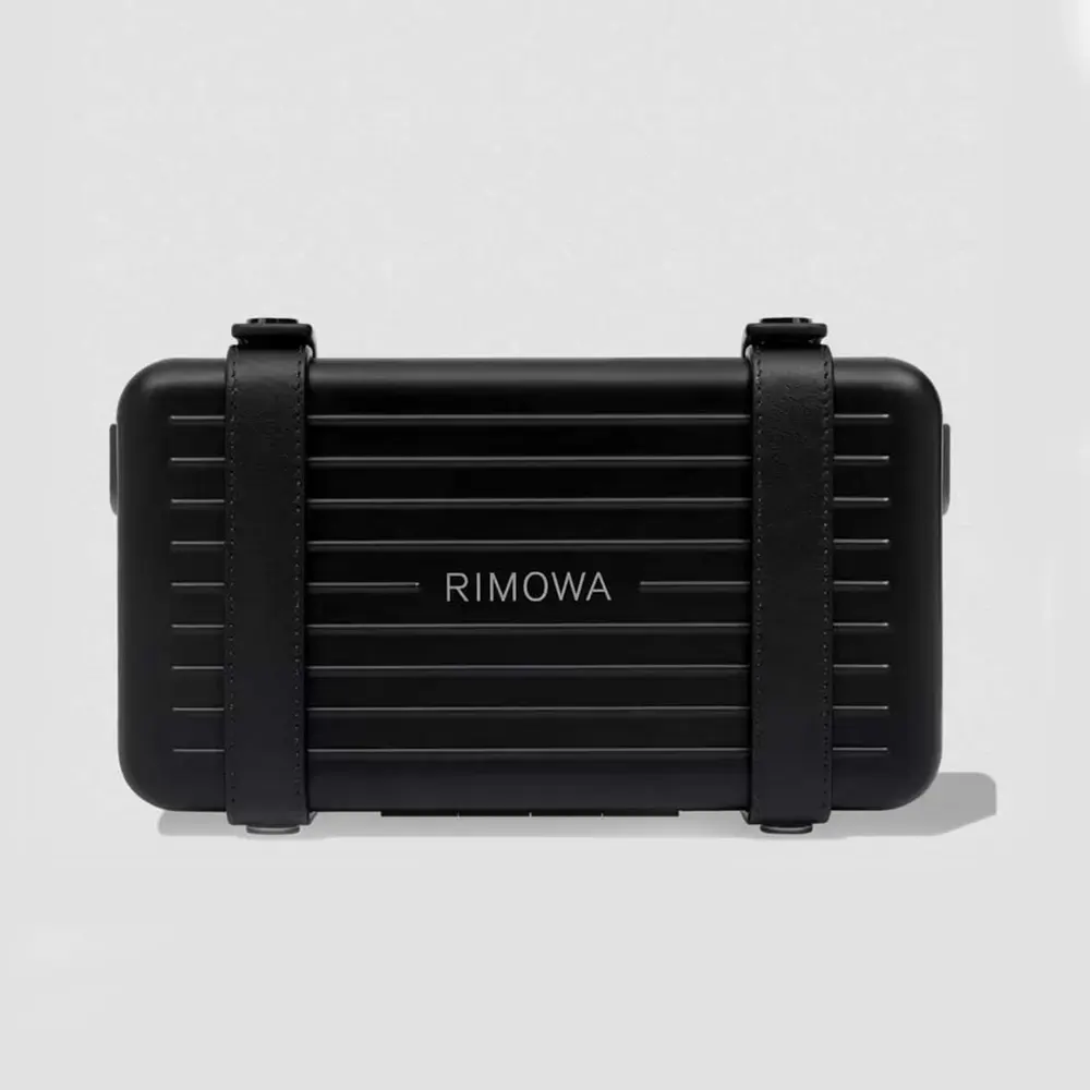 Rimowa Unisex Cross-Body Bag Aluminum and Grained Calfskin 1 Rimowa Unisex Cross-Body Bag Aluminum and Grained Calfskin