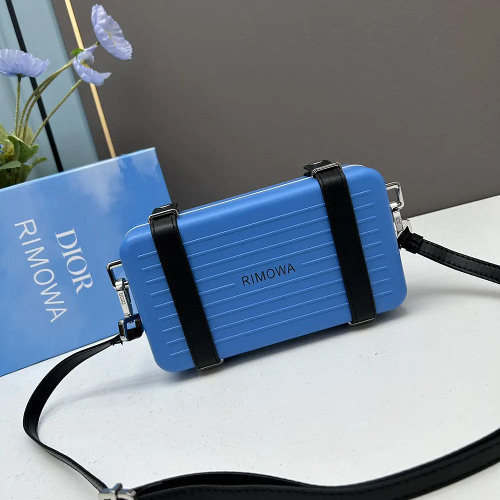 Rimowa Unisex Cross-Body Bag Aluminum and Grained Calfskin 11 Rimowa Unisex Cross-Body Bag Aluminum and Grained Calfskin