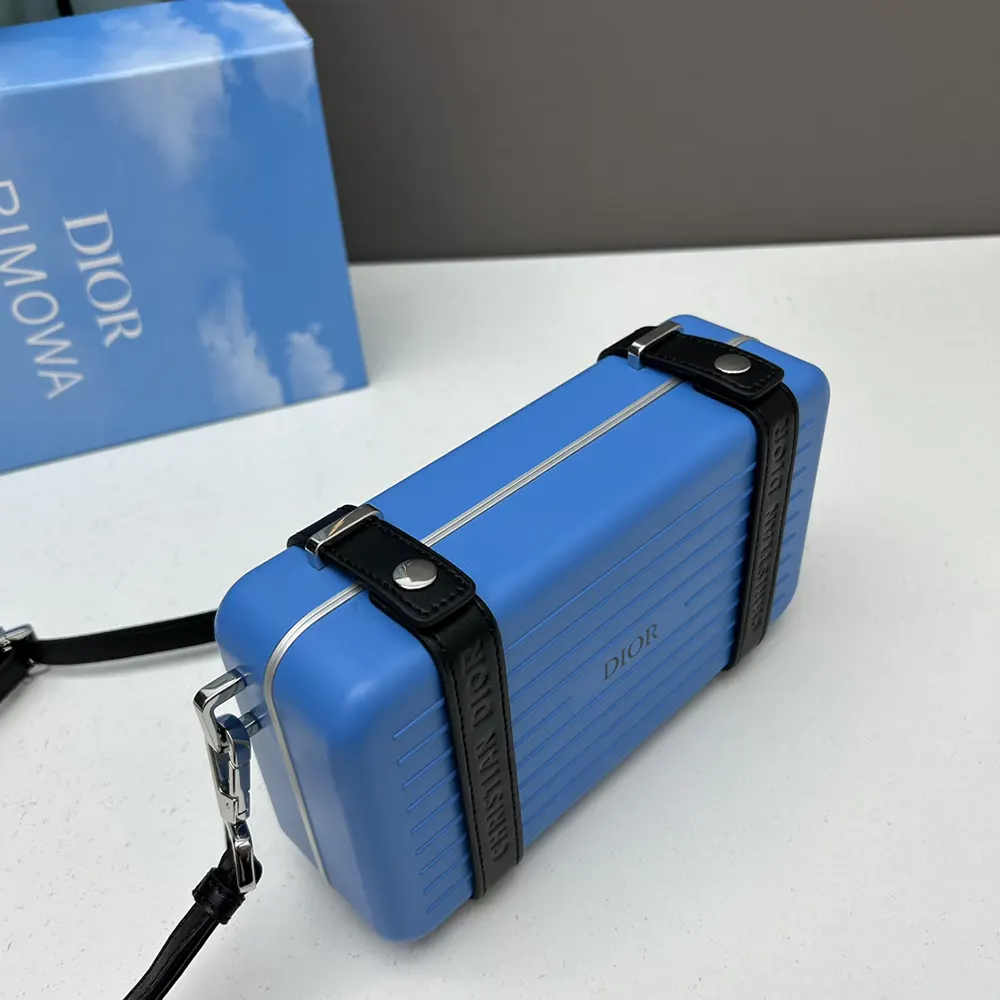 Rimowa Unisex Cross-Body Bag Aluminum and Grained Calfskin 12 Rimowa Unisex Cross-Body Bag Aluminum and Grained Calfskin