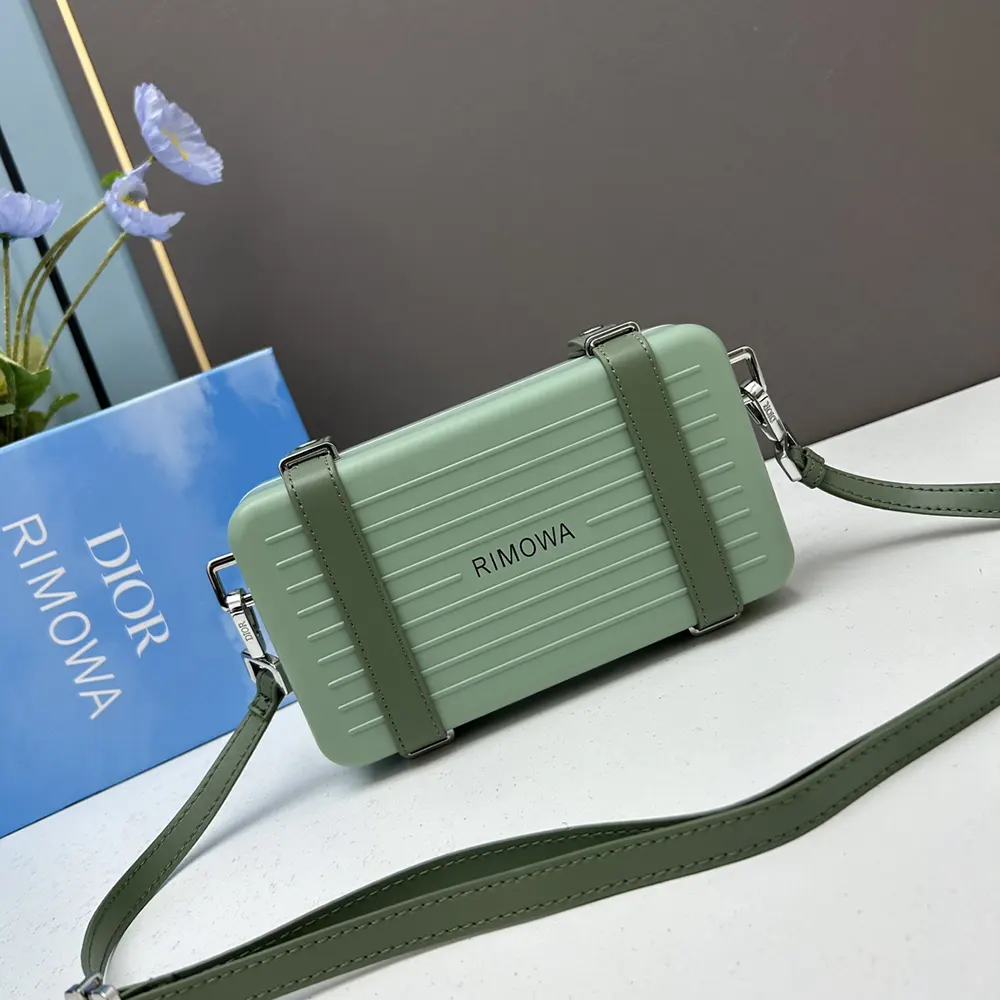 Rimowa Unisex Cross-Body Bag Aluminum and Grained Calfskin 7 Rimowa Unisex Cross-Body Bag Aluminum and Grained Calfskin