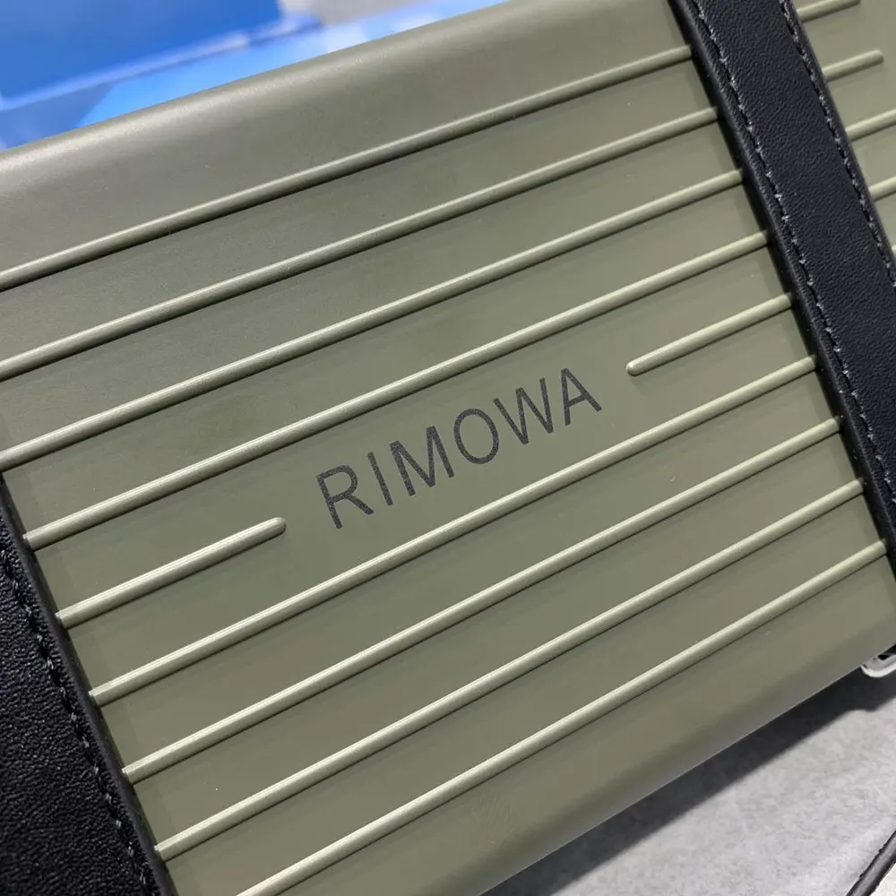 Rimowa Unisex Cross-Body Bag Aluminum and Grained Calfskin 21 Rimowa Unisex Cross-Body Bag Aluminum and Grained Calfskin
