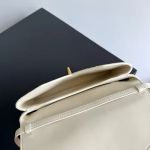 Bottega Veneta Women Knot Lock in Intrecciato Piccolo Leather-White