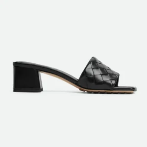 Bottega Veneta Women Parco Mule-Black 838098V2ED01000