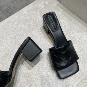 Bottega Veneta Women Parco Mule-Black 838098V2ED01000