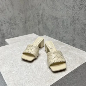 Bottega Veneta Women Parco Mule-White 838098V2ED09031