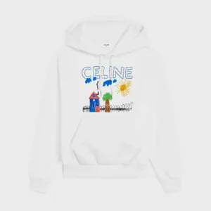 Celine Men 70'S Hoodie In Cotton Fleece RY0KT510Z