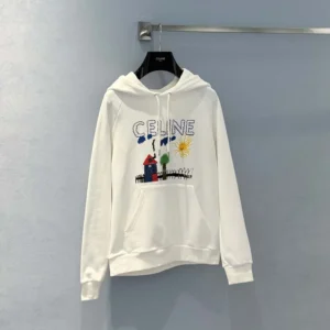 Celine Men 70'S Hoodie In Cotton Fleece RY0KT510Z