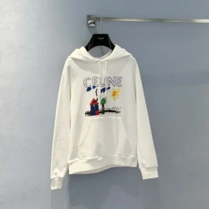 Celine Men 70'S Hoodie In Cotton Fleece RY0KT510Z