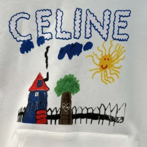 Celine Men 70'S Hoodie In Cotton Fleece RY0KT510Z