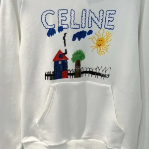 Celine Men 70'S Hoodie In Cotton Fleece RY0KT510Z