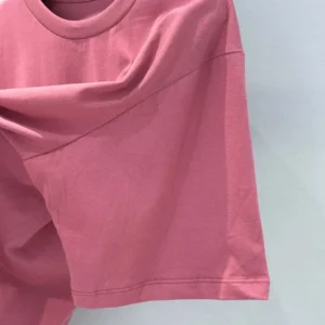 Celine Women Loose T-Shirt In Cotton Jersey-Rose RX0D5507Z