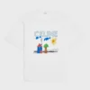 Celine Women Loose T-Shirt In Cotton Jersey-White RX0D5507Z