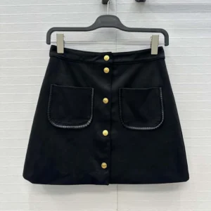 Celine Women Mini Skirt In Suede RJ03P434J
