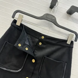 Celine Women Mini Skirt In Suede RJ03P434J