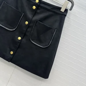 Celine Women Mini Skirt In Suede RJ03P434J