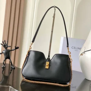 Celine Women Shoulder Camille 16 Soft In Smooth Calfskin-Black