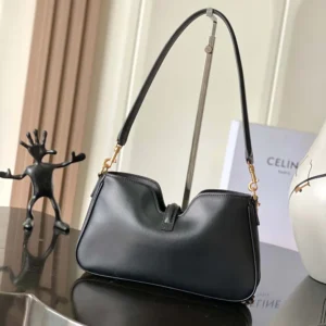 Celine Women Shoulder Camille 16 Soft In Smooth Calfskin-Black