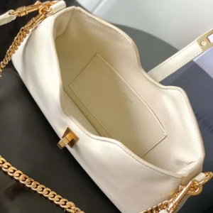 Celine Women Shoulder Camille 16 Soft In Smooth Calfskin-White