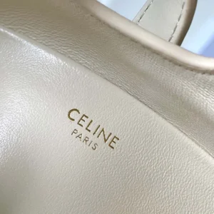 Celine Women Shoulder Camille 16 Soft In Smooth Calfskin-White
