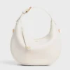 Celine Women Teen Celine Lulu in Grained Calfskin-White