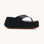 Chloe Women Nama Wedge Slide-Black CHC25A10XSN001