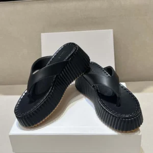 Chloe Women Nama Wedge Slide-White CHC25A10XSN122