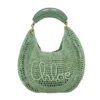Chloe Women Summer Banana Hobo Bag In Raffia-Green 11 Chloe Women Summer Banana Hobo Bag In Raffia-Green